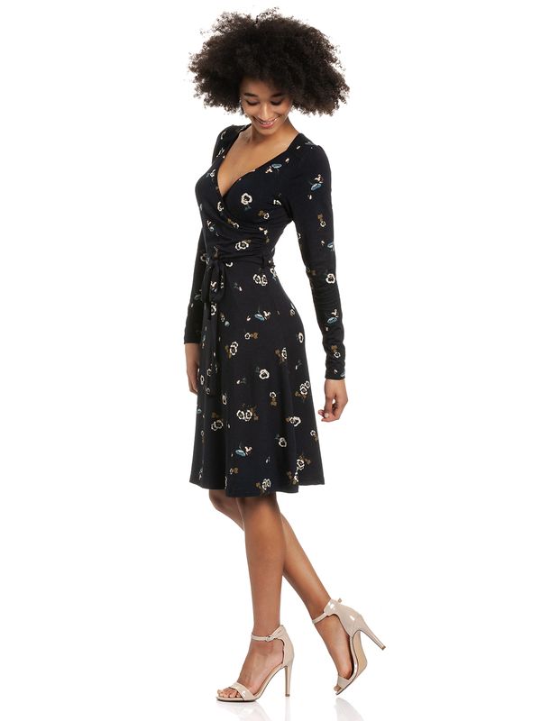 Nastrovje Potsdam Vive Maria Hidden Garden Damen Wickelkleid Blau Allover