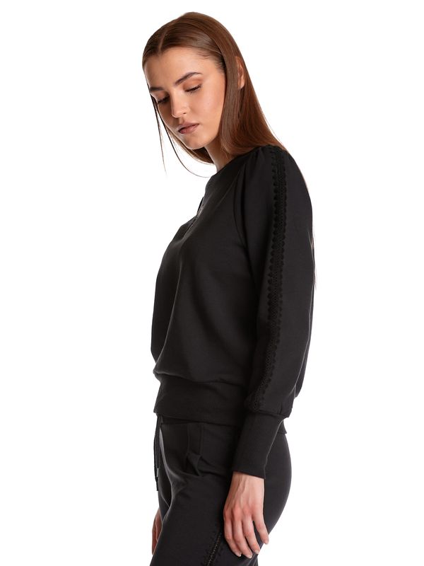 Nastrovje Potsdam Vive Maria Holy Heart Damen Sweatshirt Schwarz