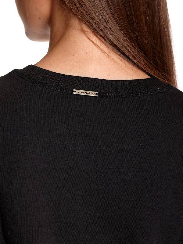 Nastrovje Potsdam Vive Maria Holy Heart Damen Sweatshirt Schwarz