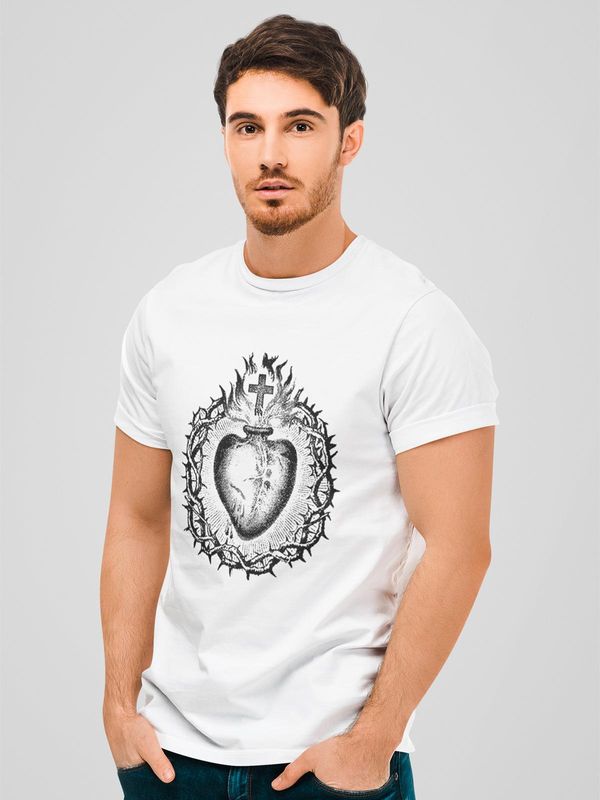 Nastrovje Potsdam Vive Maria Holy Heart Herren T-Shirt weiss Nastrovje Potsdam Vive Maria Holy Heart Herren T-Shirt weiss