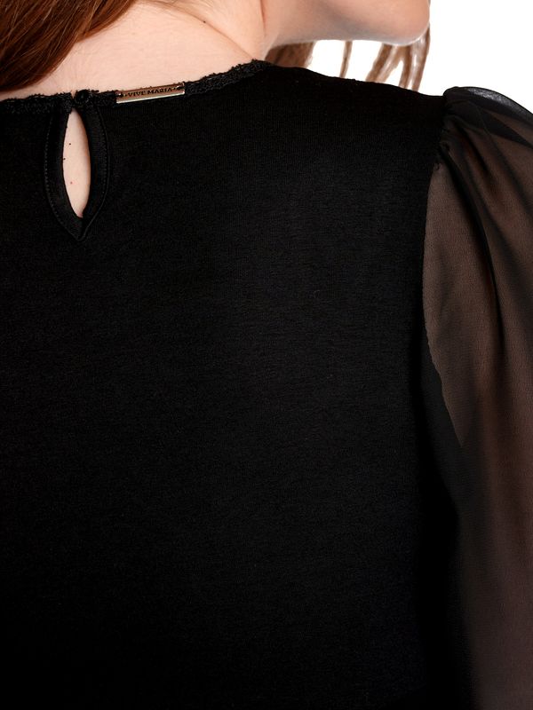 Nastrovje Potsdam Vive Maria Lace Dream Damen Langarmshirt Schwarz