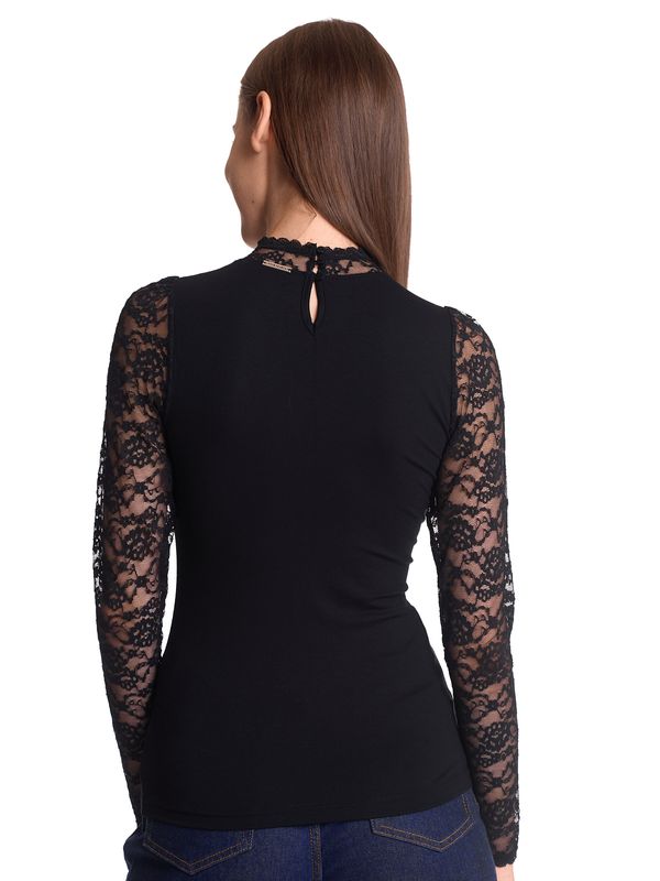 Nastrovje Potsdam Vive Maria Lace Vamp Damen Spitzenshirt Schwarz