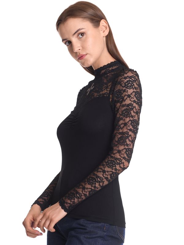 Nastrovje Potsdam Vive Maria Lace Vamp Damen Spitzenshirt Schwarz