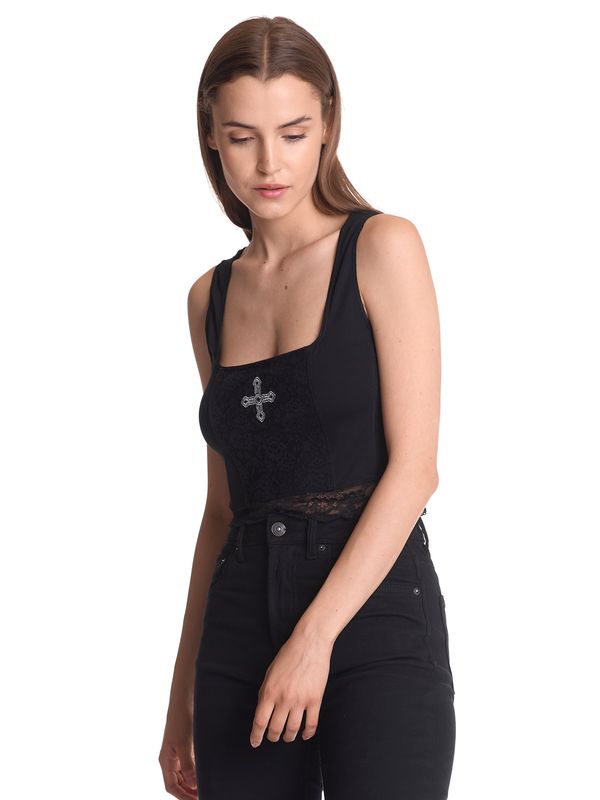 Nastrovje Potsdam Vive Maria Lace Vamp Damen Trägertop Schwarz