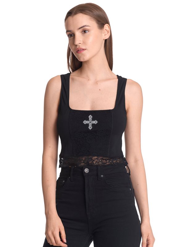 Nastrovje Potsdam Vive Maria Lace Vamp Damen Trägertop schwarz Nastrovje Potsdam Vive Maria Lace Vamp Damen Trägertop schwarz