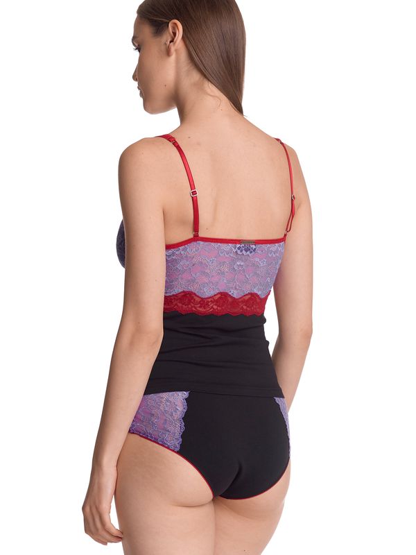 Nastrovje Potsdam Vive Maria Lavender Kiss Damen Wäscheset: Top Mit Panty Lilac/black