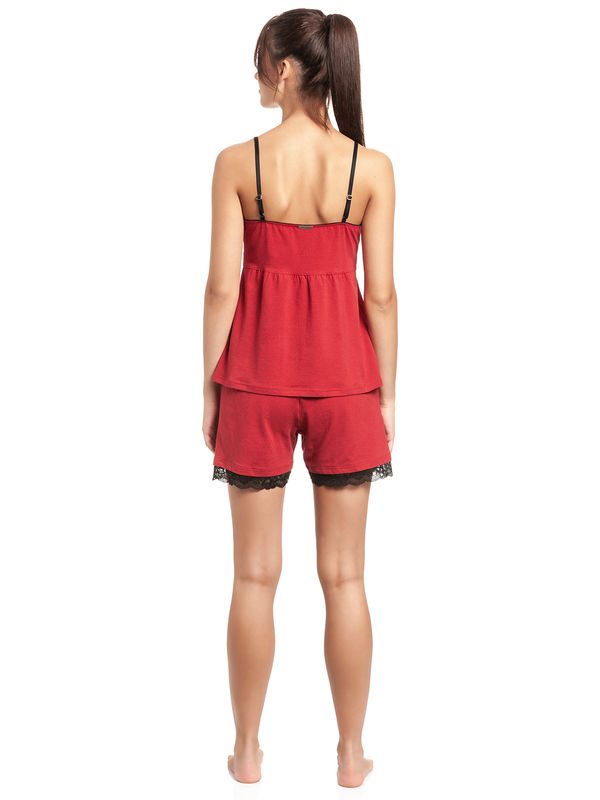 Nastrovje Potsdam Vive Maria Libstick Babe Damen Pyjama Rot