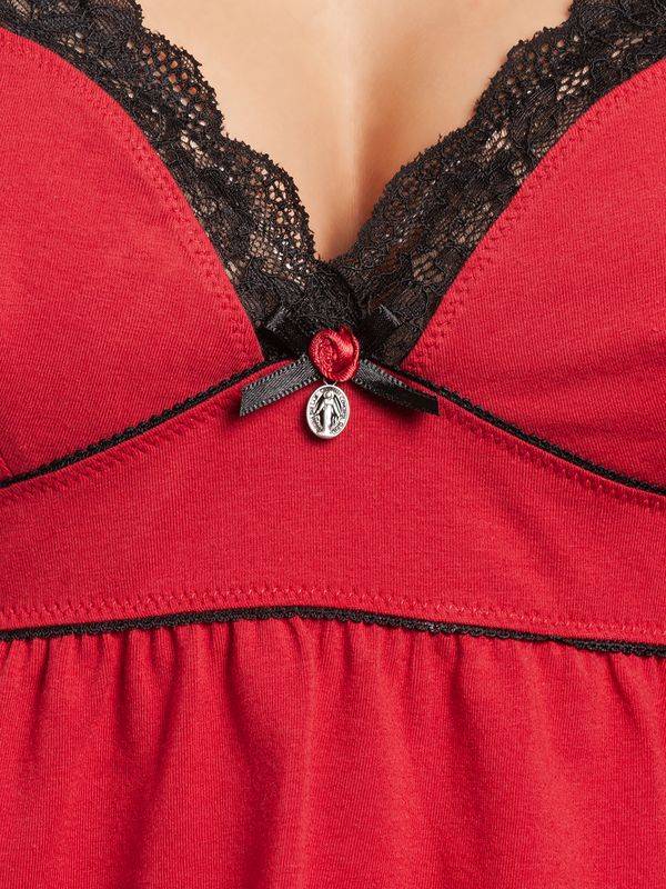 Nastrovje Potsdam Vive Maria Libstick Babe Damen Pyjama Rot