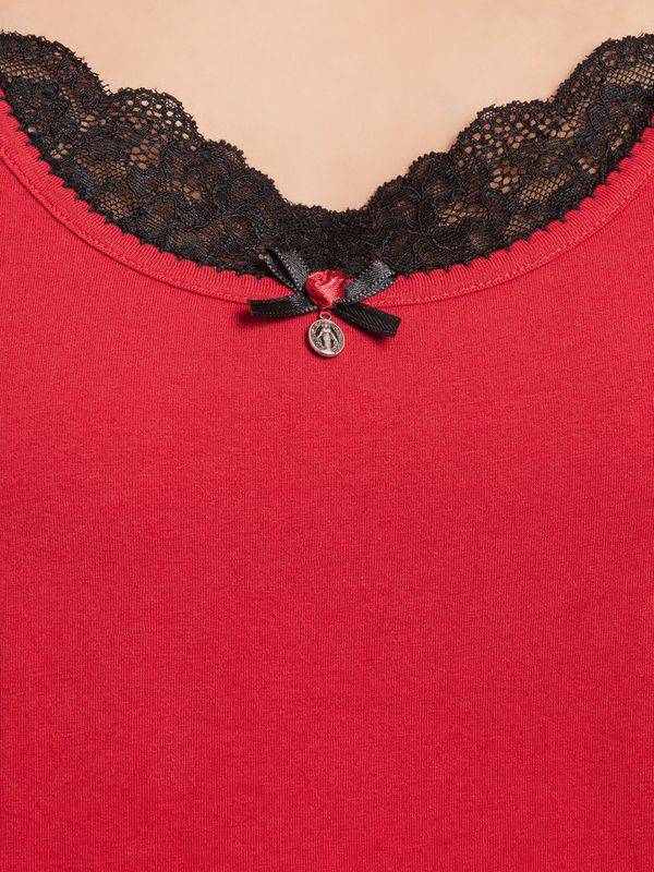 Nastrovje Potsdam Vive Maria Lipstick Girl Damen Pyjama Rot