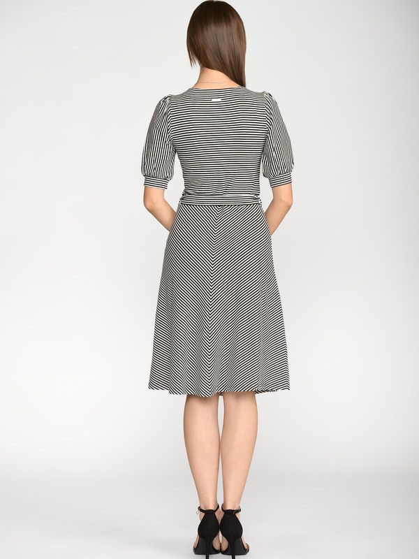 Nastrovje Potsdam Vive Maria Love Ahoi Damen A-Linien-Kleid Schwarz/weiß