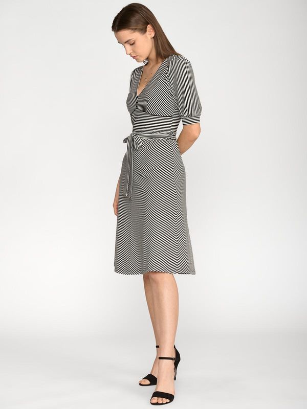 Nastrovje Potsdam Vive Maria Love Ahoi Damen A-Linien-Kleid Schwarz/weiß