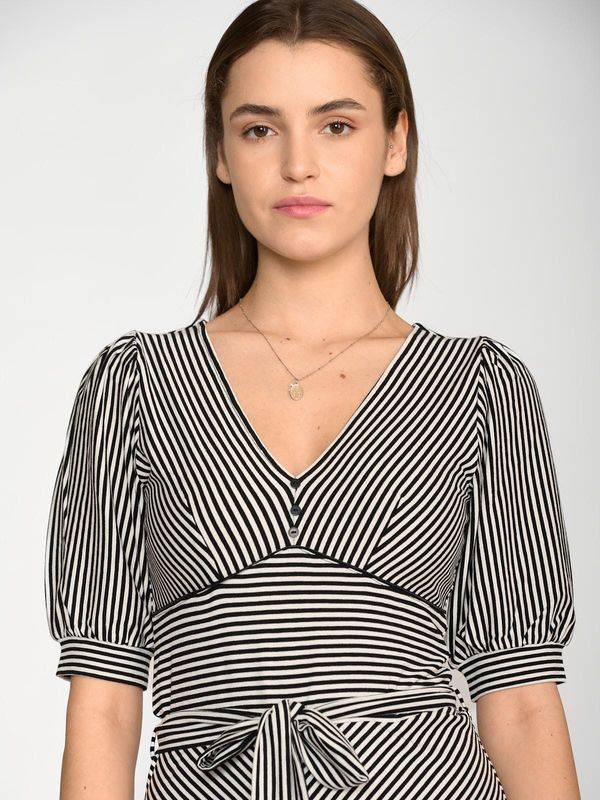 Nastrovje Potsdam Vive Maria Love Ahoi Damen A-Linien-Kleid Schwarz/weiß