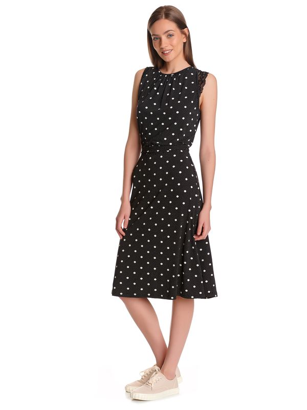 Nastrovje Potsdam Vive Maria Lovely Maria Damen A-Linien-Kleid Schwarz Allover