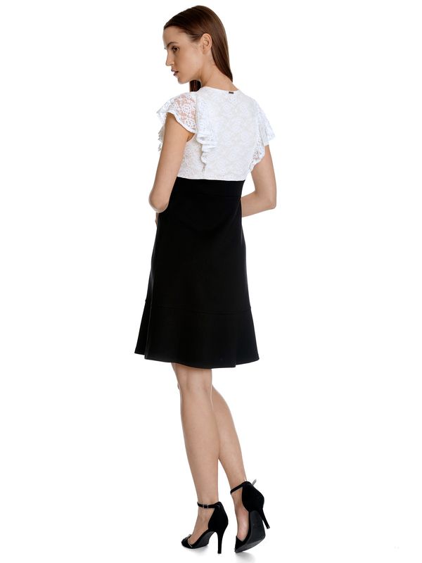 Nastrovje Potsdam Vive Maria Lovely Party Damen A-Linien-Kleid Creme Allover/schwarz