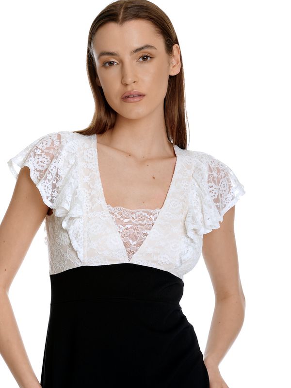 Nastrovje Potsdam Vive Maria Lovely Party Damen A-Linien-Kleid Creme Allover/schwarz