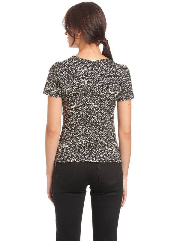 Nastrovje Potsdam Vive Maria Ma Marguerite Damen T-Shirt Schwarz Allover