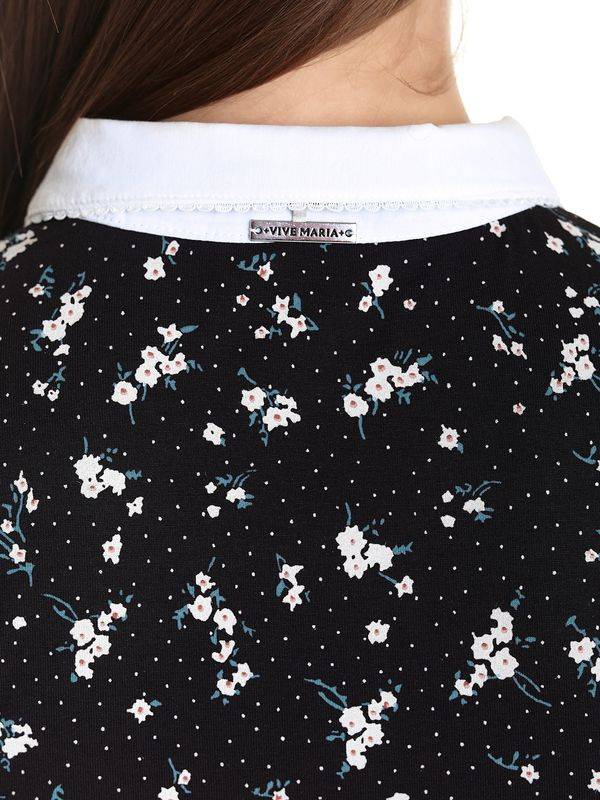 Nastrovje Potsdam Vive Maria Ma Valérie Damen A-Linien-Kleid Schwarz Allover