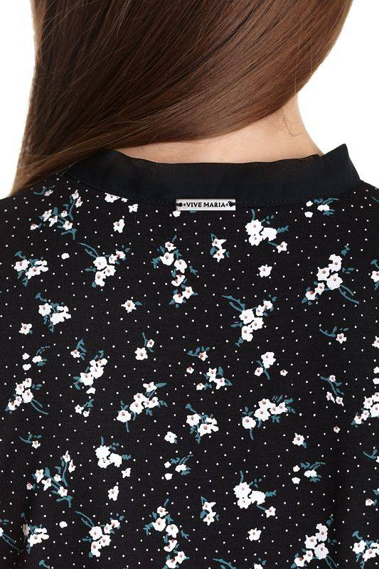Nastrovje Potsdam Vive Maria Ma Valérie Damen Schlupfbluse Schwarz Allover