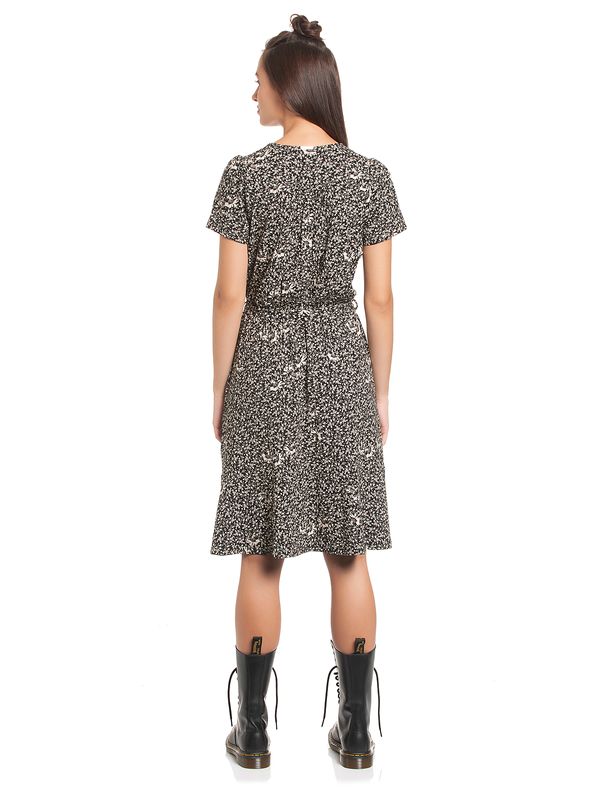 Nastrovje Potsdam Vive Maria Marguerite Damen A-Linien-Kleid Schwarz Allover