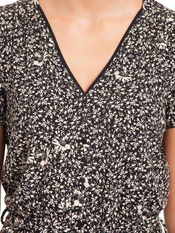 Nastrovje Potsdam Vive Maria Marguerite Damen A-Linien-Kleid Schwarz Allover