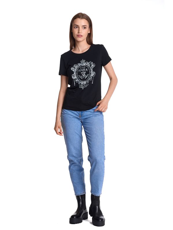 Nastrovje Potsdam Vive Maria Maria's Baroque Damen T-Shirt Schwarz