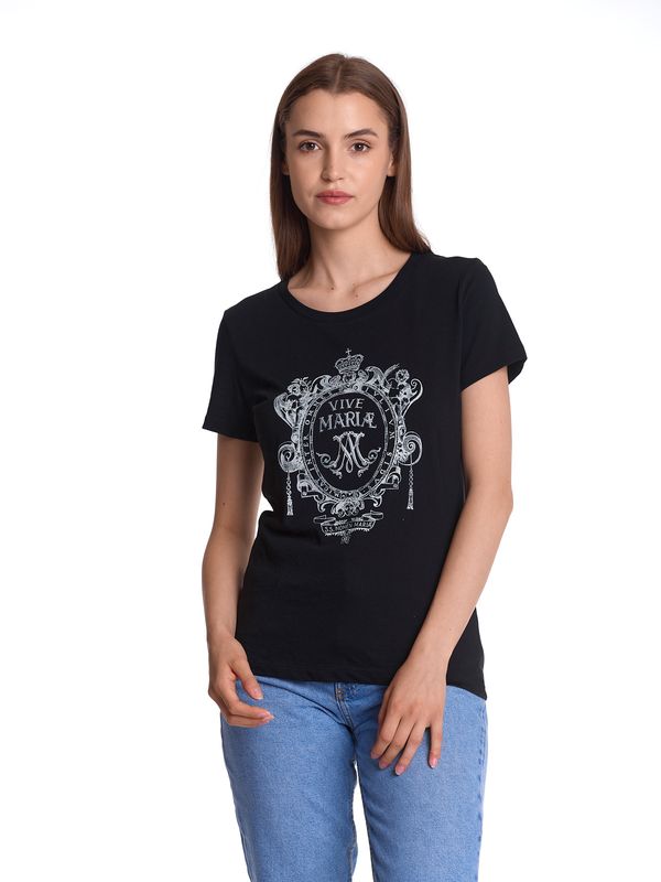 Nastrovje Potsdam Vive Maria Maria's Baroque Damen T-Shirt Schwarz