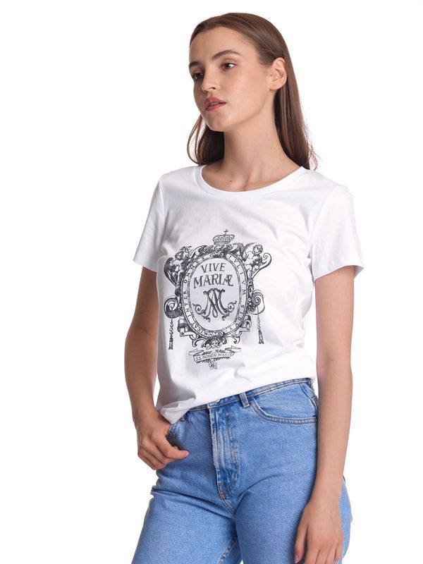 Nastrovje Potsdam Vive Maria Maria's Baroque Damen T-Shirt Weiss