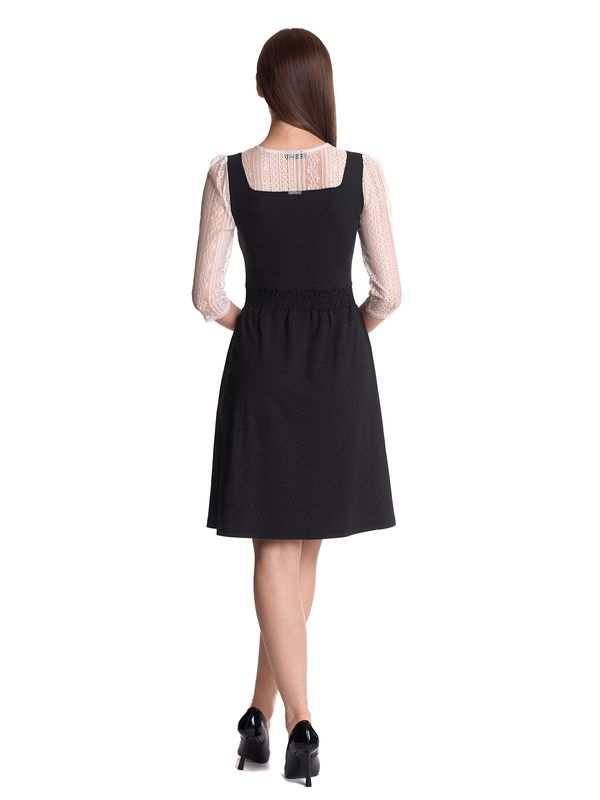 Nastrovje Potsdam Vive Maria Meadow Girl Damen A-Linien-Kleid Creme/schwarz