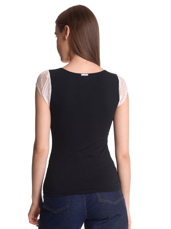 Nastrovje Potsdam Vive Maria Meadow Kiss Damen Spitzentop Schwarz/creme