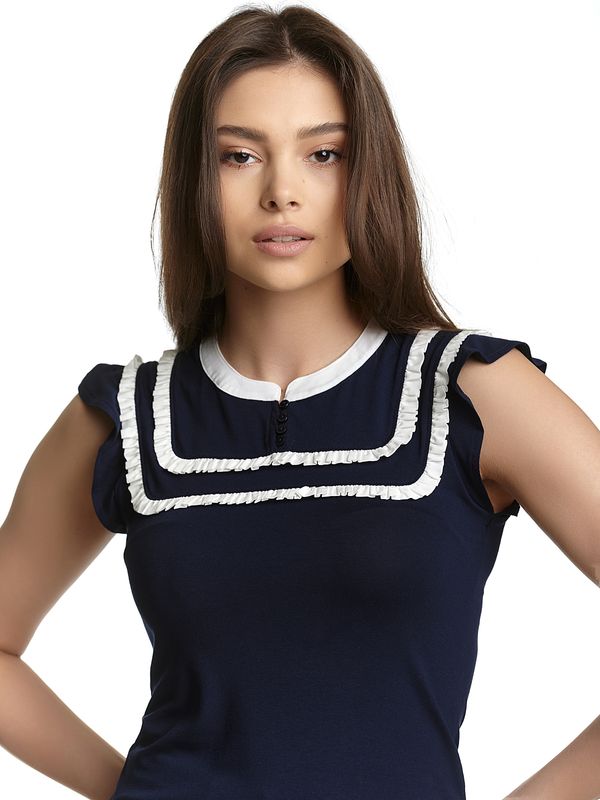 Nastrovje Potsdam Vive Maria Mer Ahoy Damen Schlupfbluse Blau