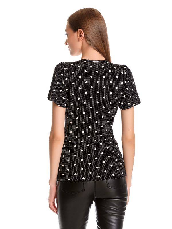 Nastrovje Potsdam Vive Maria Mia Maria Damen T-Shirt Schwarz Allover