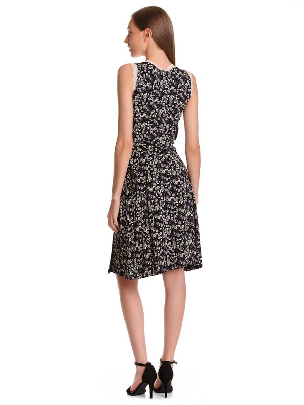 Nastrovje Potsdam Vive Maria Midnight Flower Damen Wickelkleid Schwarz Allover