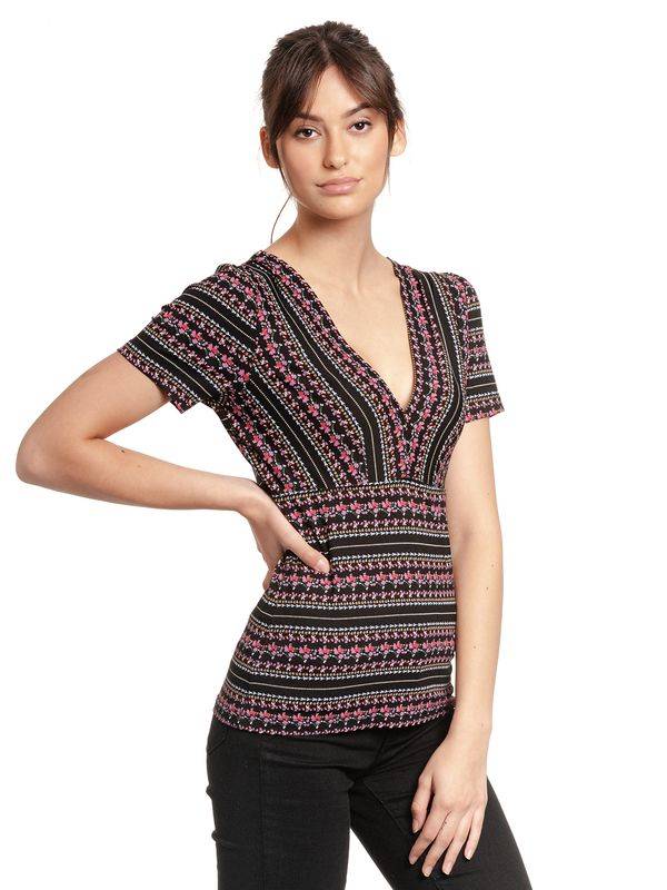 Nastrovje Potsdam Vive Maria Midsummer Damen T-Shirt Schwarz Allover