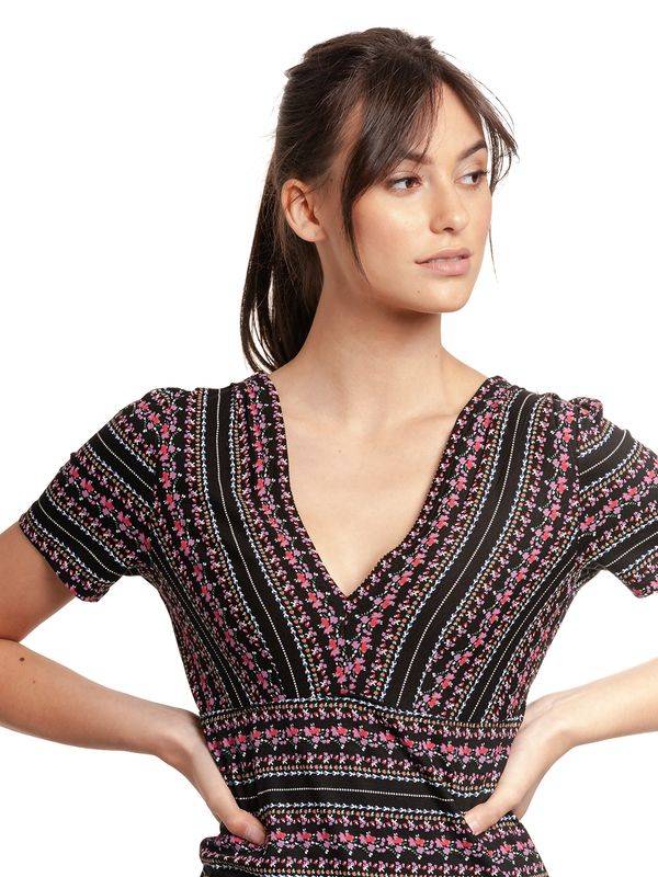 Nastrovje Potsdam Vive Maria Midsummer Damen T-Shirt Schwarz Allover