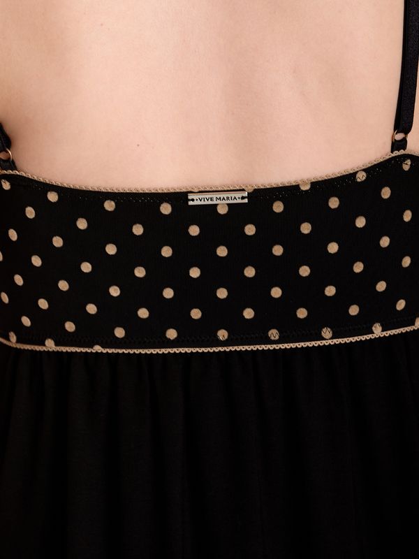 Nastrovje Potsdam Vive Maria Montmarte Damen Negligée Schwarz Allover