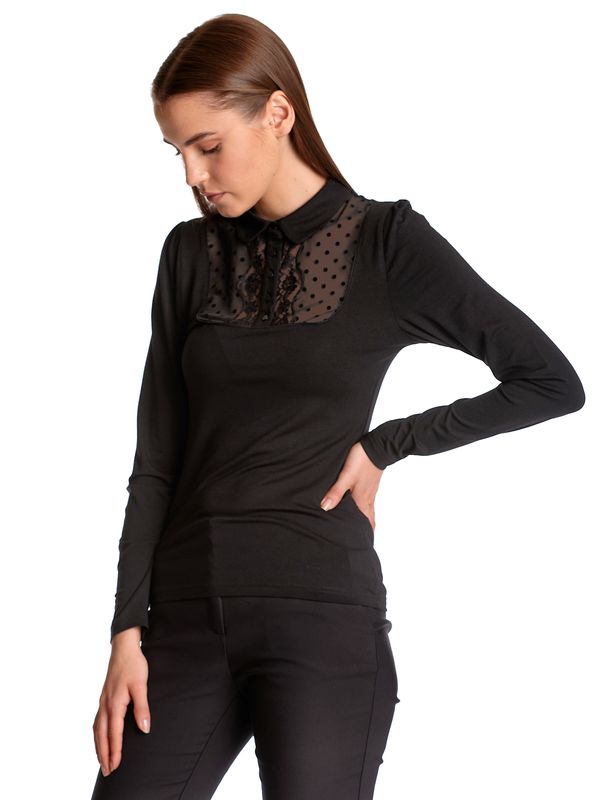 Nastrovje Potsdam Vive Maria Montmartre Black Damen Langarmshirt Schwarz Allover