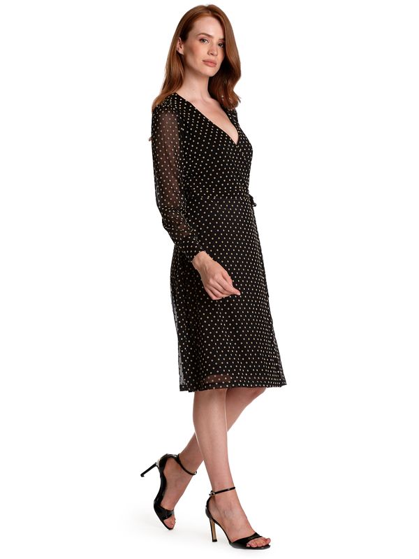 Nastrovje Potsdam Vive Maria Montmartre Damen Wickelkleid Schwarz Allover