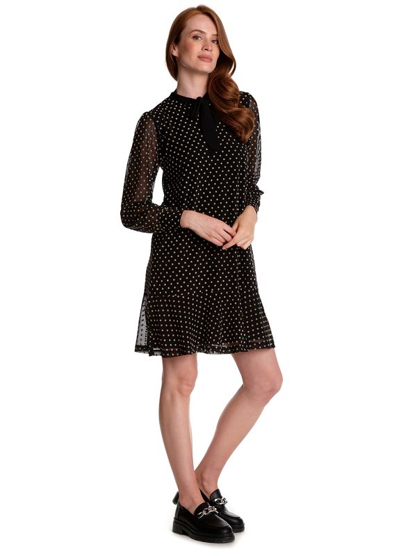 Nastrovje Potsdam Vive Maria Montmartre Girl Damen A-Linien-Kleid Schwarz Allover