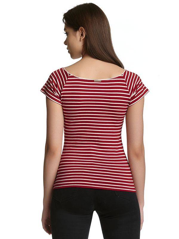 Nastrovje Potsdam Vive Maria My Capri Damen T-Shirt Rot Allover