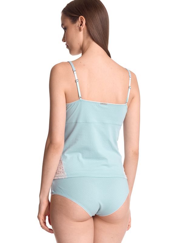 Nastrovje Potsdam Vive Maria My Nostalgia Damen Wäscheset: Top Mit Panty Blau