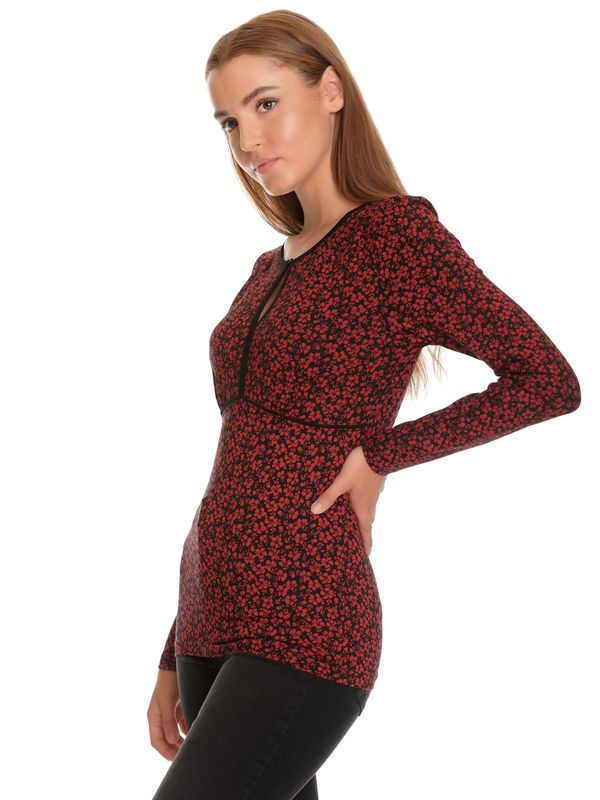 Nastrovje Potsdam Vive Maria My Passion Damen Langarmshirt Schwarz Allover