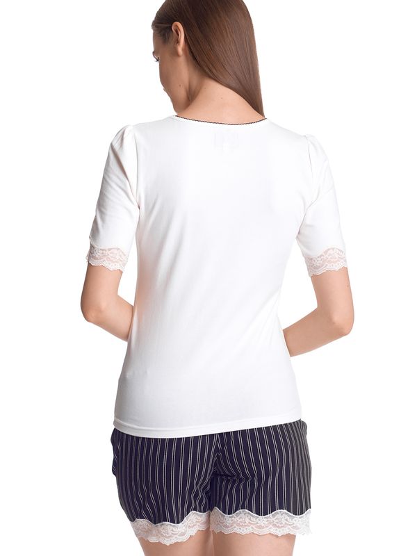 Nastrovje Potsdam Vive Maria My Princess Damen Pyjama Creme/schwarz Allover