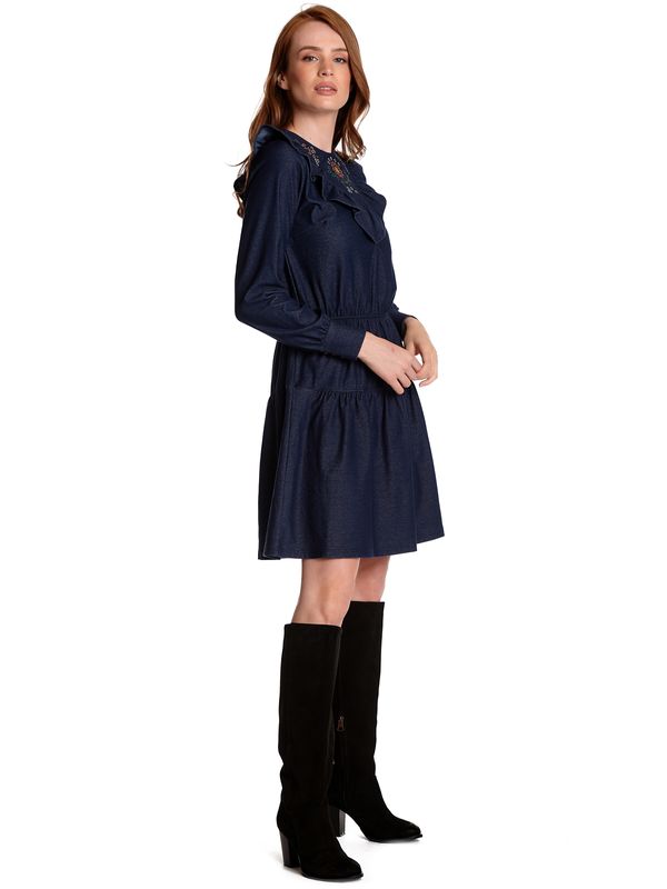 Nastrovje Potsdam Vive Maria Nevada Denim Damen A-Linien-Kleid Blau