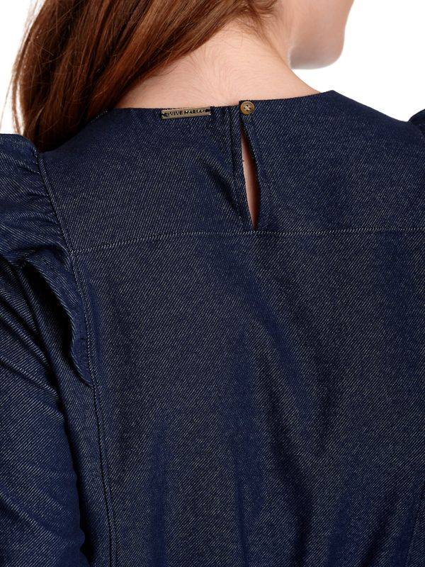 Nastrovje Potsdam Vive Maria Nevada Denim Damen A-Linien-Kleid Blau