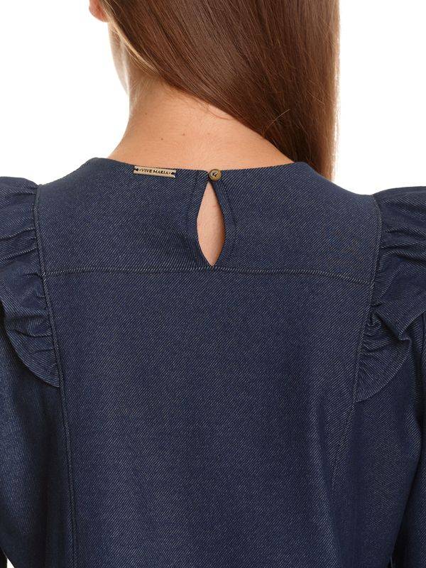 Nastrovje Potsdam Vive Maria Nevada Denim Damen Shirtbluse Blau