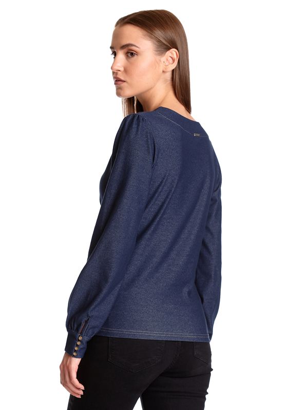 Nastrovje Potsdam Vive Maria Nevada Girl Denim Damen Langarmshirt Blau