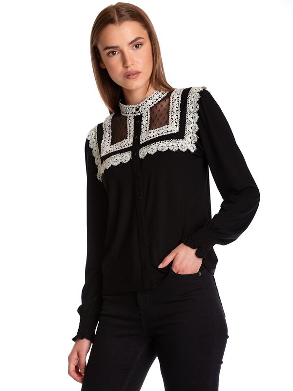 Nastrovje Potsdam Vive Maria Nuit Francaise Damen Langarmbluse Schwarz