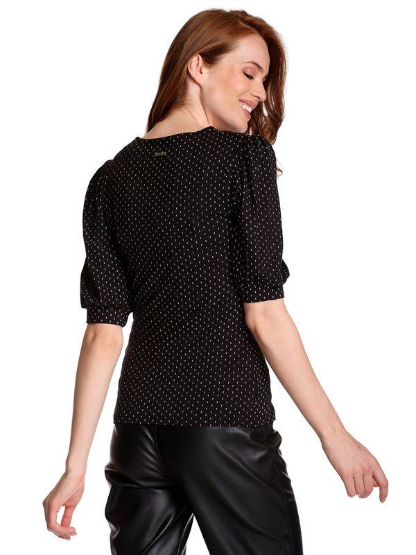 Nastrovje Potsdam Vive Maria Paris Girl Damen 3/4-Arm-Shirt Schwarz Allover