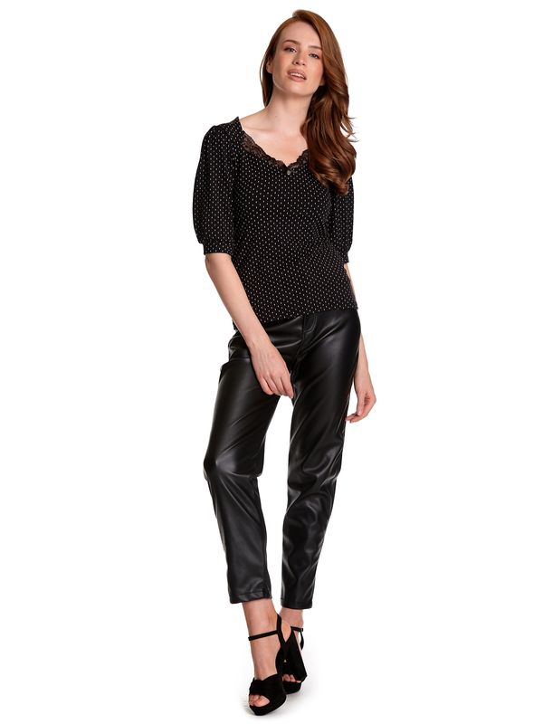 Nastrovje Potsdam Vive Maria Paris Girl Damen 3/4-Arm-Shirt Schwarz Allover