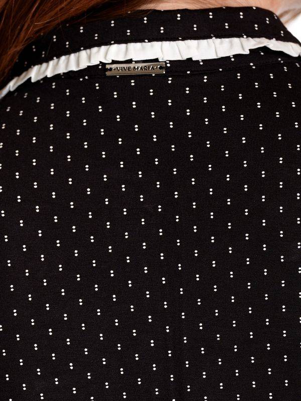 Nastrovje Potsdam Vive Maria Paris Love Damen Langarmbluse Schwarz Allover